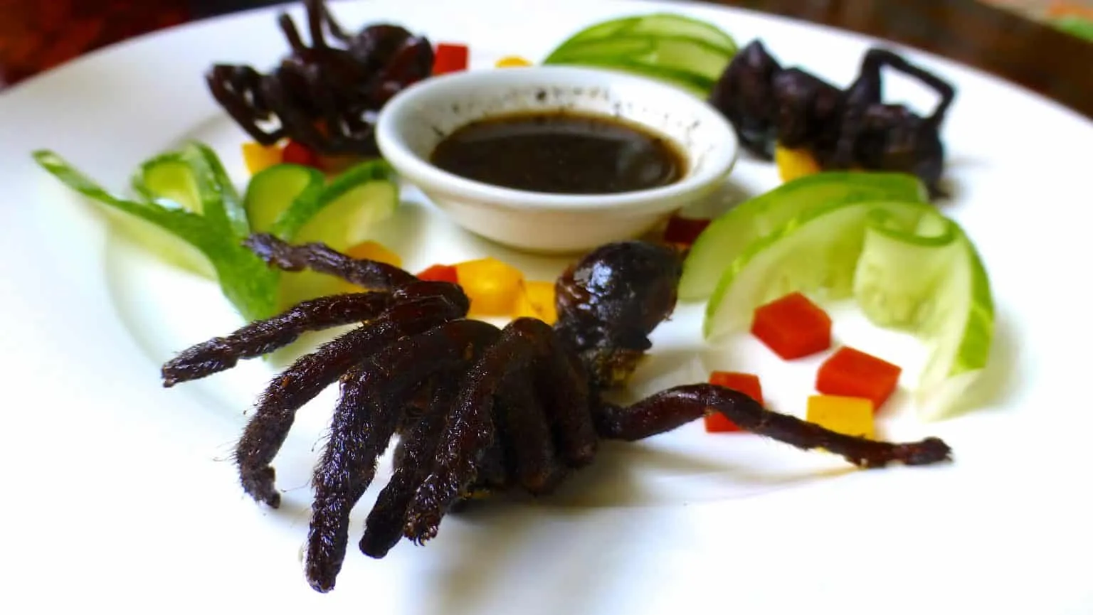 18519 fried tarantula dish